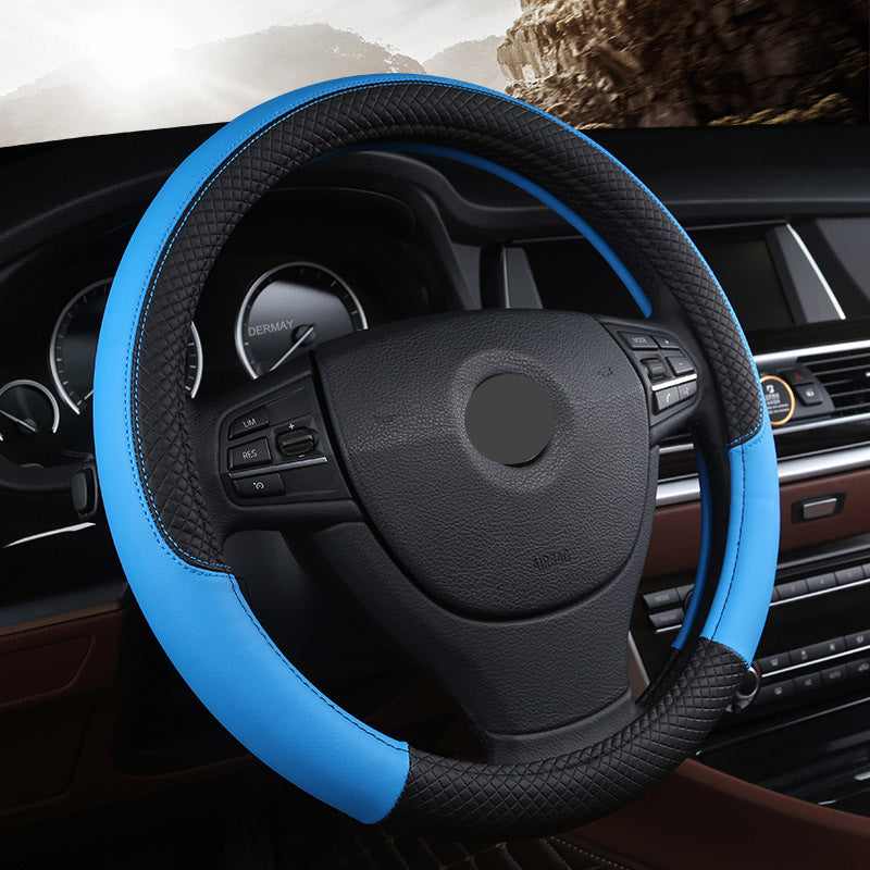 Housse de volant de voiture universelle en cuir