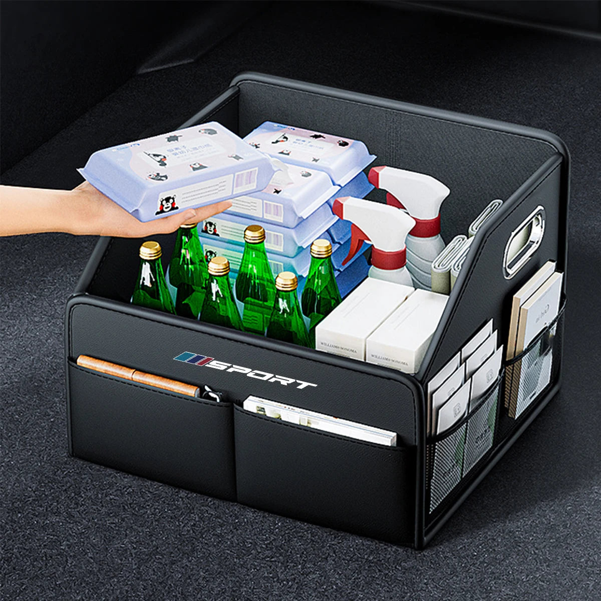 Car Trunk Storage Box Rear Trunk Organizer