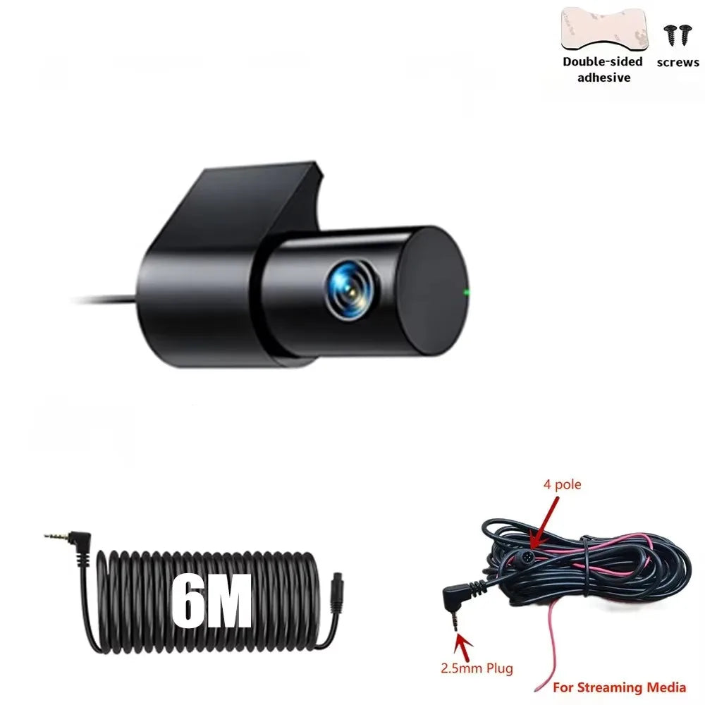 QOZ Caméra arrière 1080P AHD – Caméra d’image inverse 4 broches 2.5mm Jack compatible