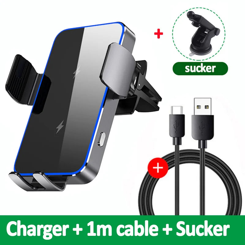 Chargeur de voiture sans fil – Double bobine, support pour Galaxy