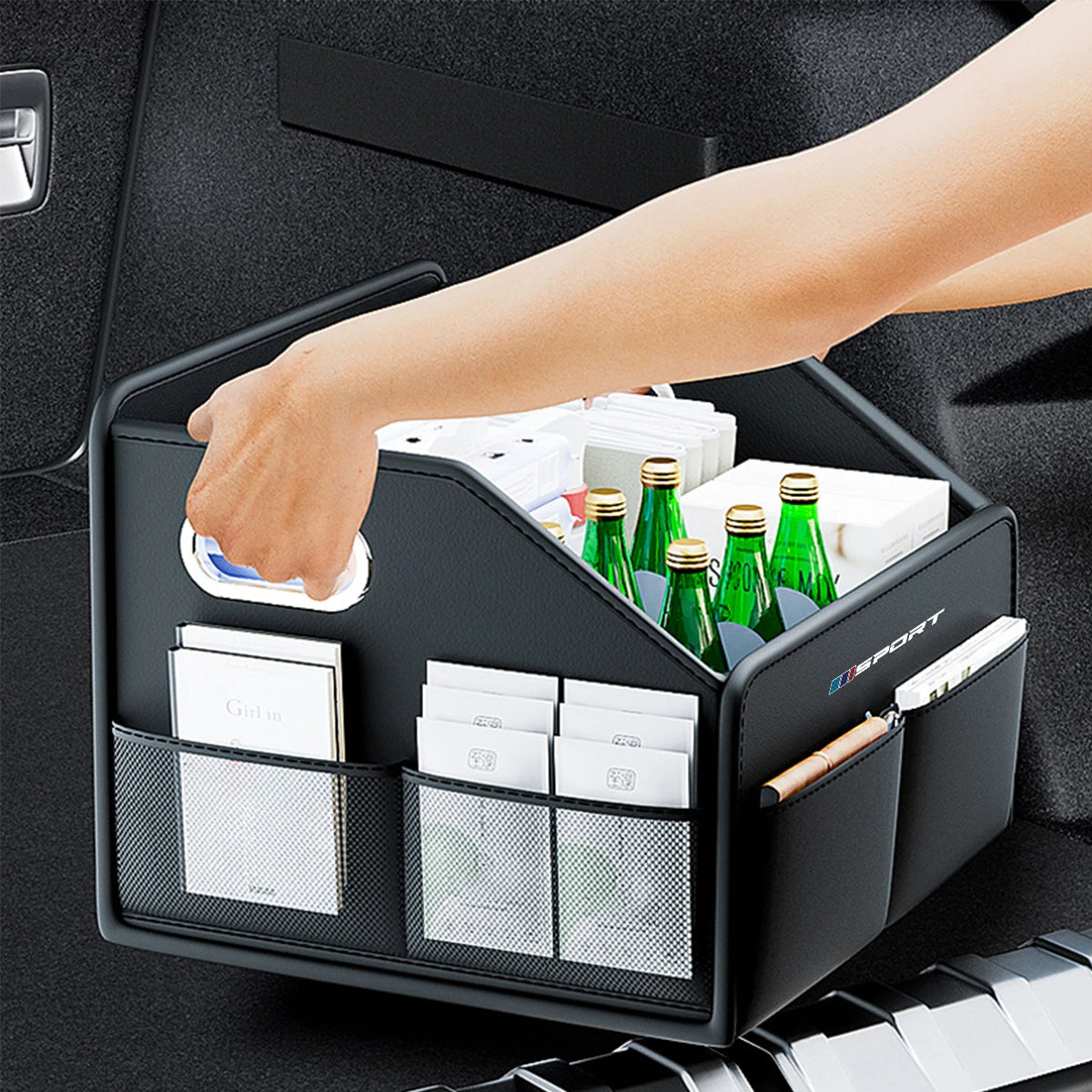 Car Trunk Storage Box Rear Trunk Organizer