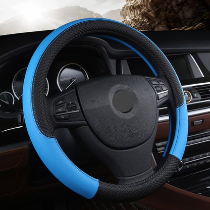 Housse de volant de voiture universelle en cuir