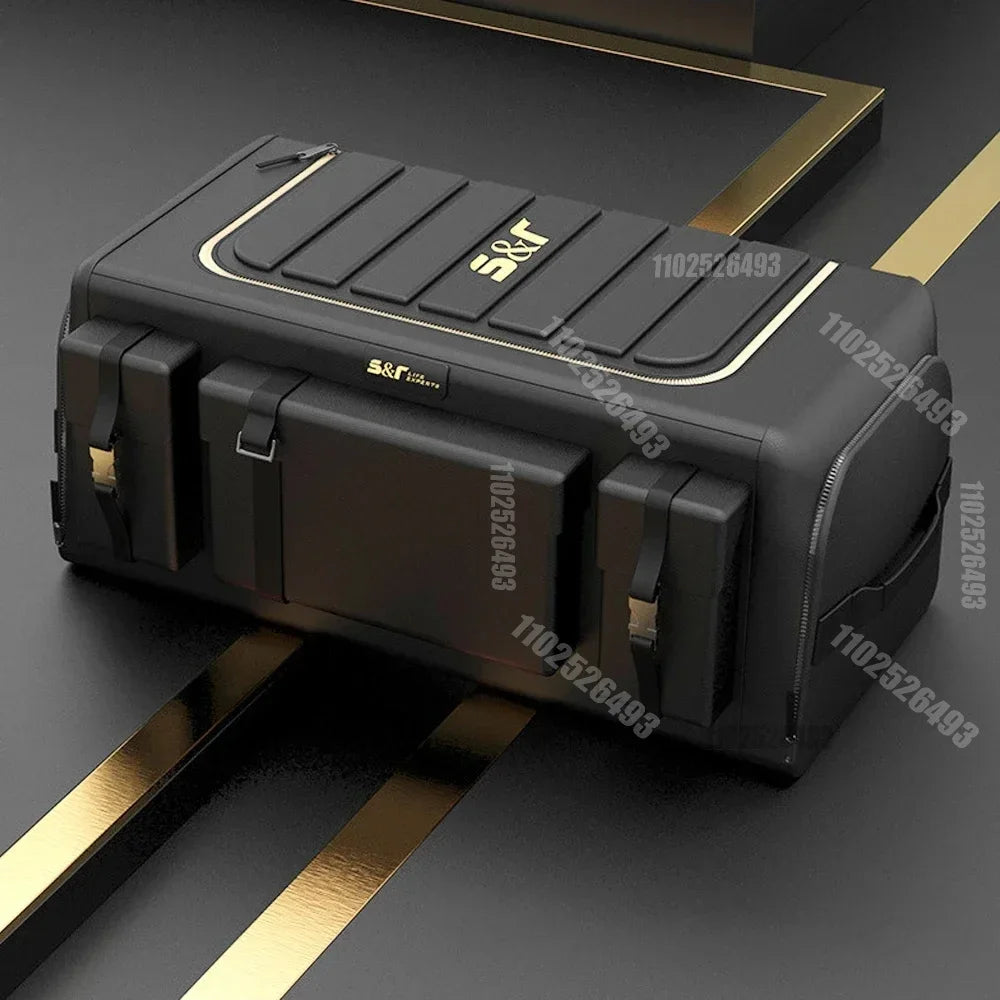 Organisateur de coffre de voiture de grande capacité, boîte de rangement pliable