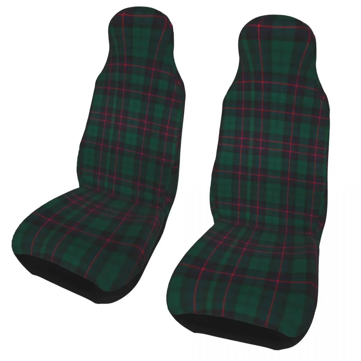Housses de siège universelles à carreaux – Lot de 2 pour voitures