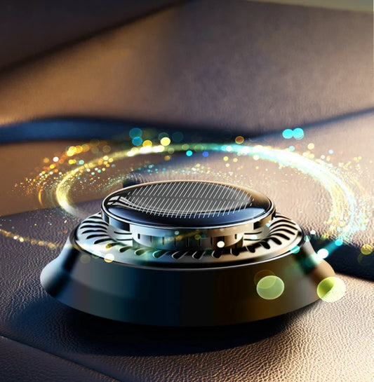 Diffuseur d'aromathérapie pour voiture-Désodorisant à énergie solaire-