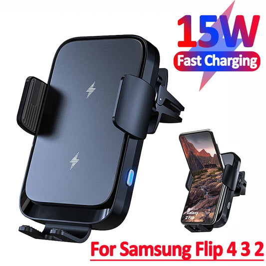 Chargeur de voiture sans fil – Double bobine, support pour Galaxy