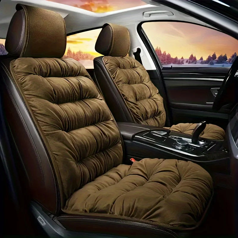 Coussin de siège en peluche de luxe chaude et universelle