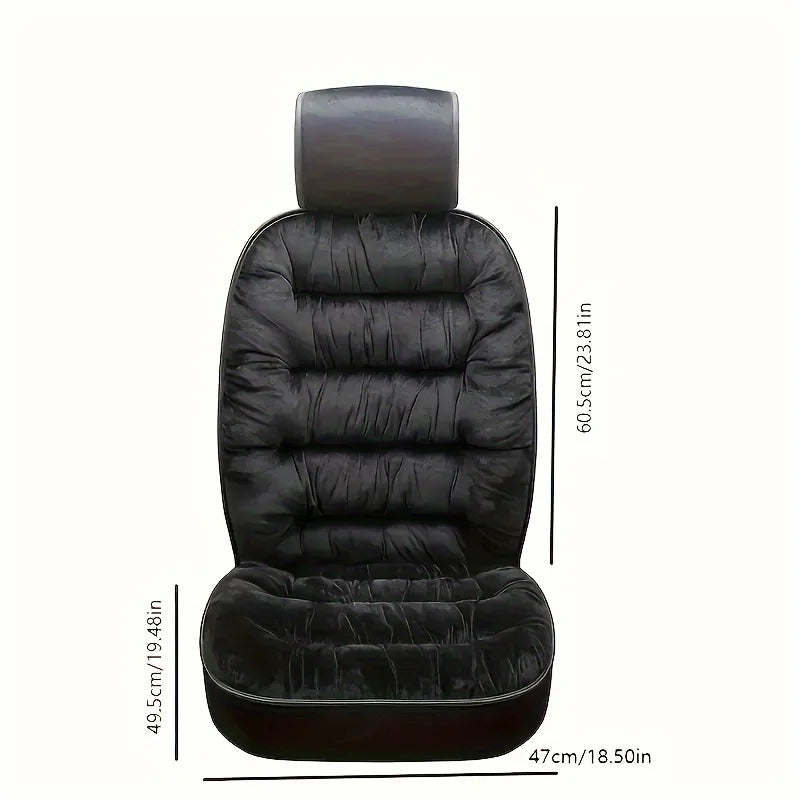 Coussin de siège en peluche de luxe chaude et universelle