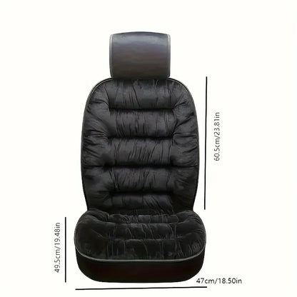 Coussin de siège en peluche de luxe chaude et universelle