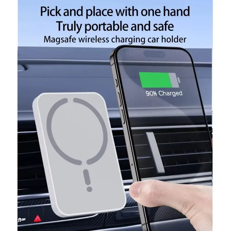 Chargeur de voiture magnétique sans fil 100W -compatible iPhone 16 à 12 Pro Max