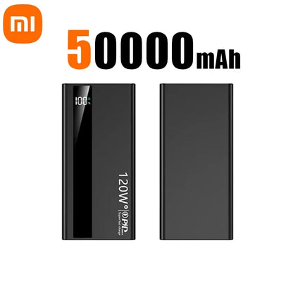 Xiaomi 500000mAh High Capacity PowerBank 120W Super Fast Charging Portable External Battery Powerbank for iphone Samsung Huawei