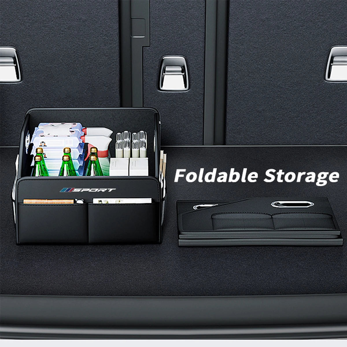 Car Trunk Storage Box Rear Trunk Organizer