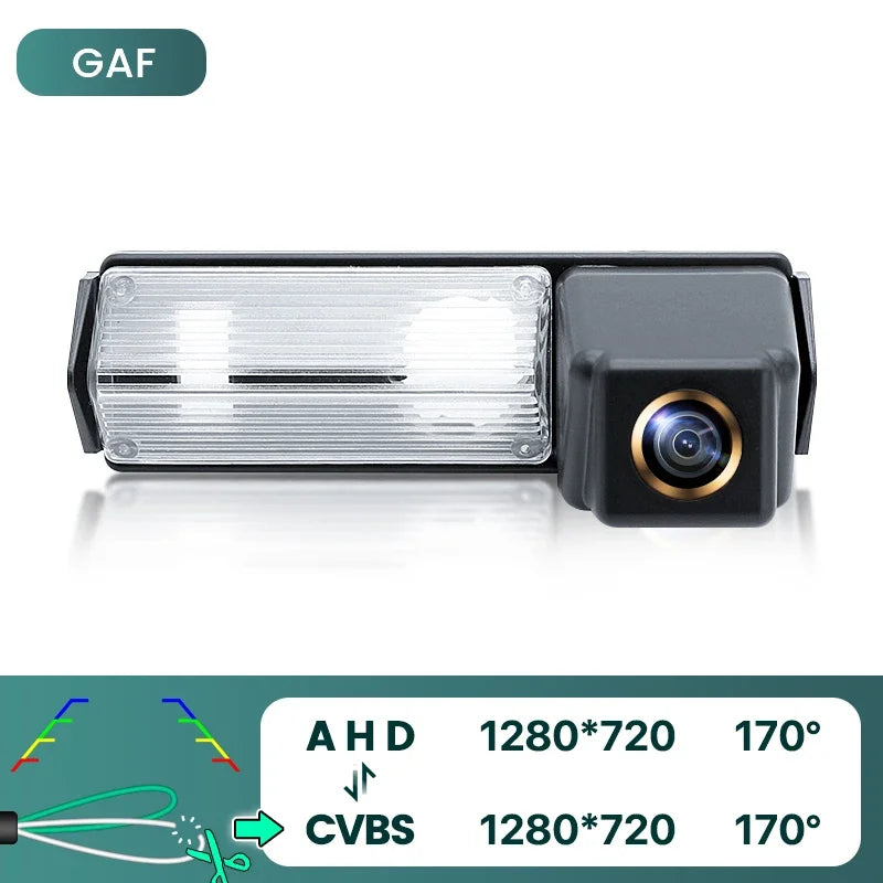 GreenYi Caméra de recul 170° HD 1080P – avec vision nocturne