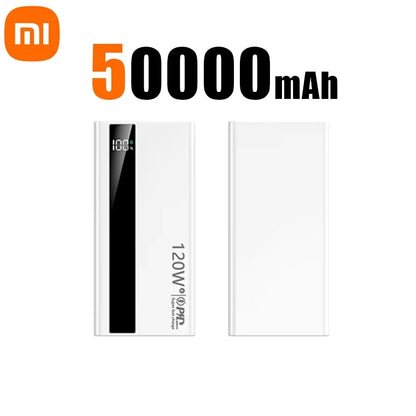 Xiaomi 500000mAh High Capacity PowerBank 120W Super Fast Charging Portable External Battery Powerbank for iphone Samsung Huawei