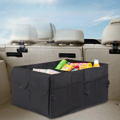 Organisateur de coffre de voiture de grande capacité, boîte de rangement pliable