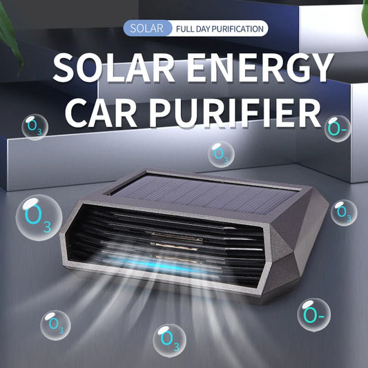 Purificateur d’air voiture solaire/ Double alimentation , éliminateur d’odeurs compact