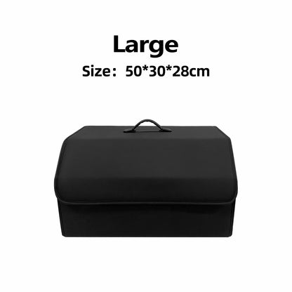 Boîte de rangement en cuir PU – Organisateur de coffre pliable