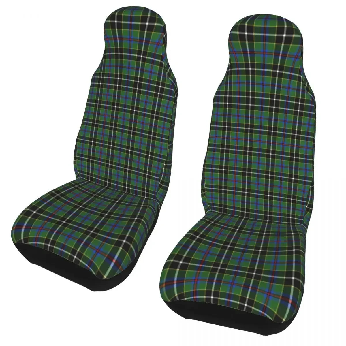 Housses de siège universelles à carreaux – Lot de 2 pour voitures