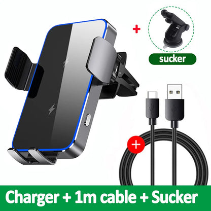 Chargeur de voiture sans fil – Double bobine, support pour Galaxy