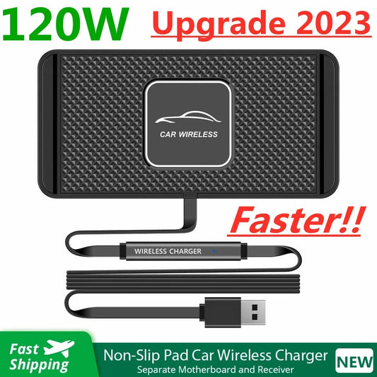 Chargeur sans fil 120W avec support en coussin silicone