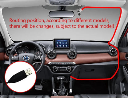Mini caméra de tableau de bord HD  USB avec ADAS
