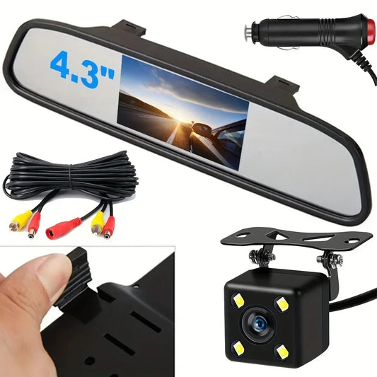 Caméra de recul avec écran LCD 4.3 pouces