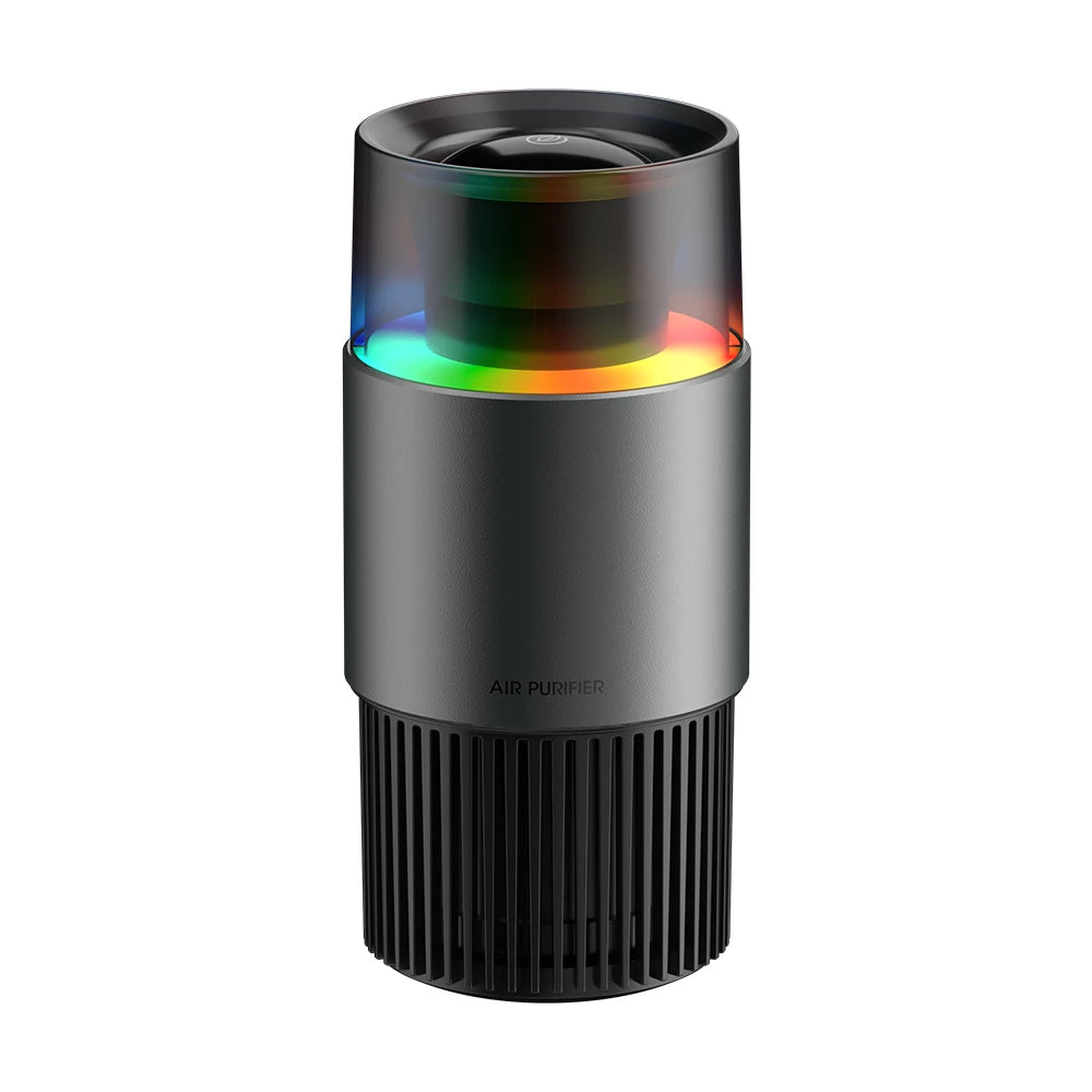 Purificateur d'air  avec ions négatifs, lumière LED RVB, désodorisant PM2.5