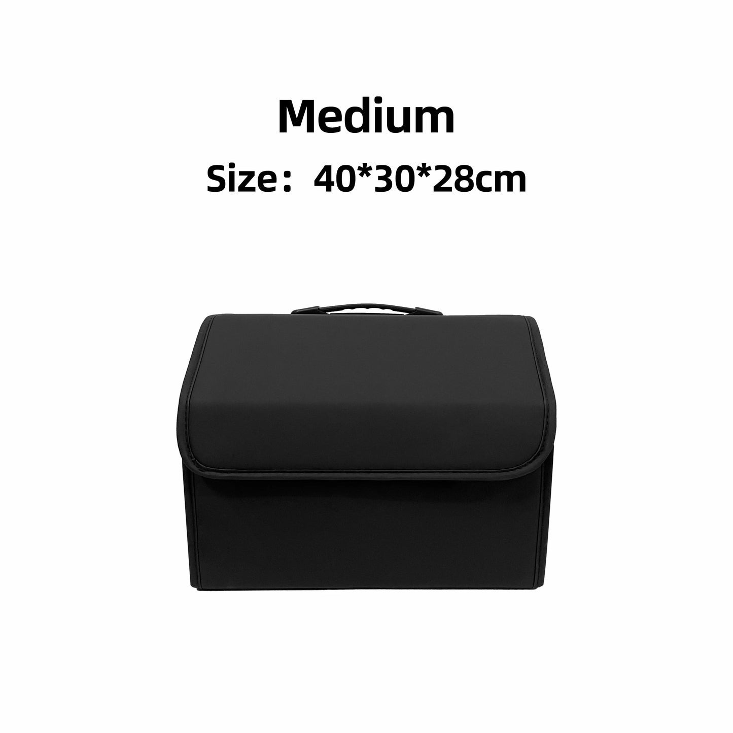 Boîte de rangement en cuir PU – Organisateur de coffre pliable
