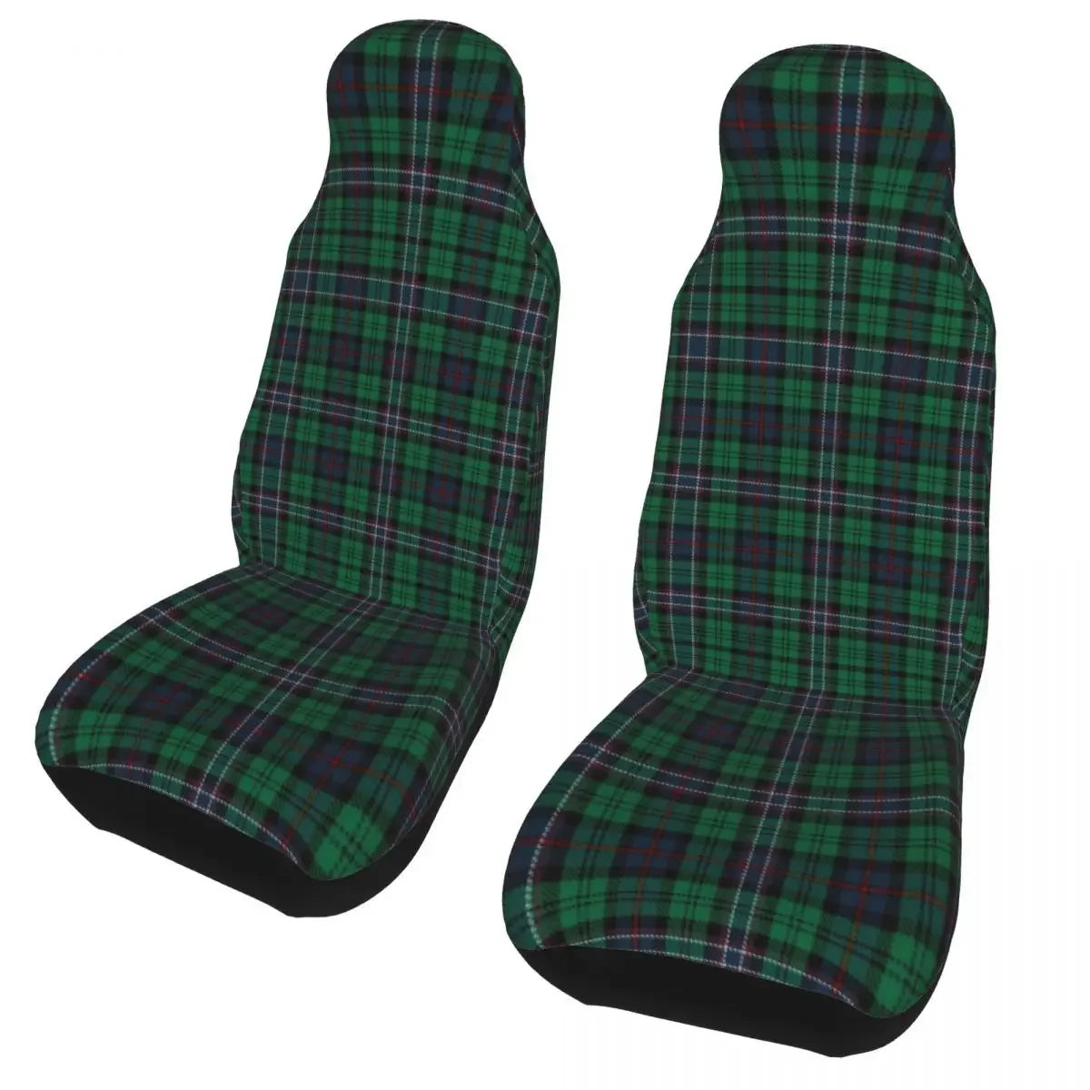 Housses de siège universelles à carreaux – Lot de 2 pour voitures