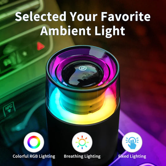 Purificateur d'air  avec ions négatifs, lumière LED RVB, désodorisant PM2.5