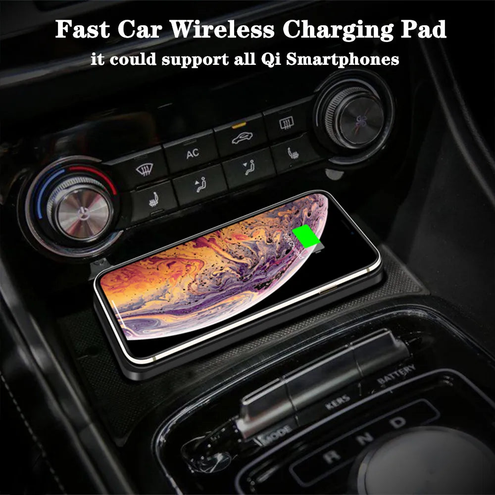 Chargeur sans fil de voiture – Compatible iPhone 16 à X, Samsung S24/S23,
