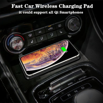 Chargeur sans fil de voiture – Compatible iPhone 16 à X, Samsung S24/S23,