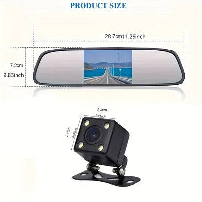 Caméra de recul avec écran LCD 4.3 pouces