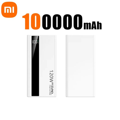 Xiaomi 500000mAh High Capacity PowerBank 120W Super Fast Charging Portable External Battery Powerbank for iphone Samsung Huawei