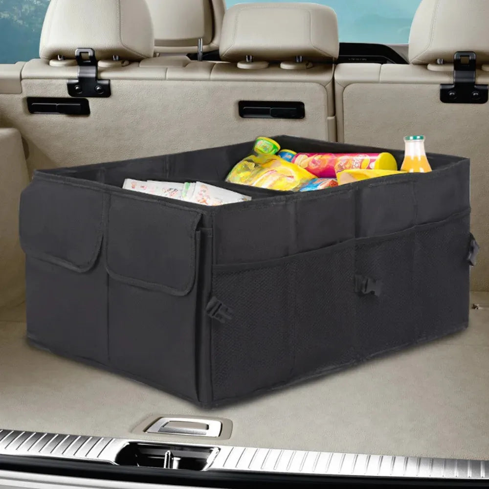 Coffre de rangement pliable pour voiture, grande capacité