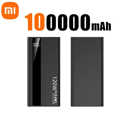 Xiaomi 500000mAh High Capacity PowerBank 120W Super Fast Charging Portable External Battery Powerbank for iphone Samsung Huawei