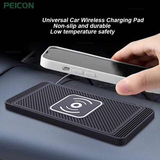 Chargeur sans fil de voiture – Compatible iPhone 16 à X, Samsung S24/S23,